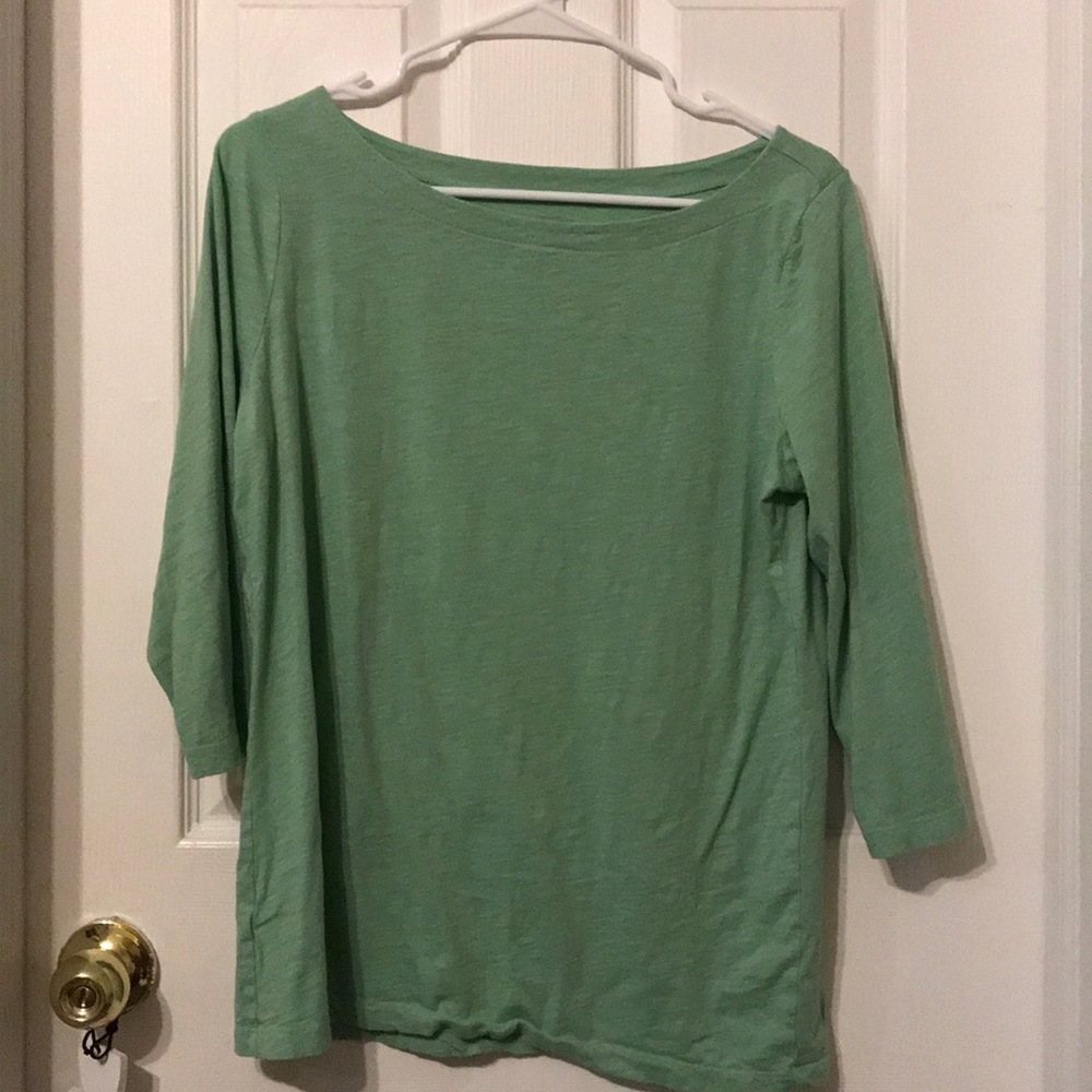 LOFT Green 3/4 Sleeve Top